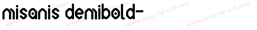 misanis demibold字体转换